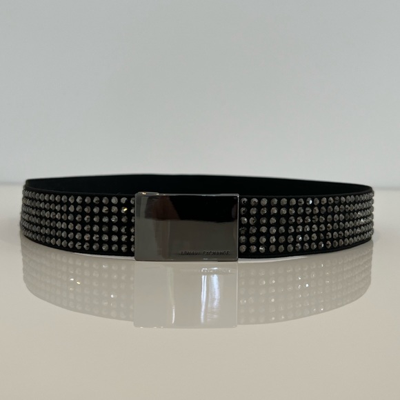 ARMANI EXCHANGE BLACK EMBELLISHED BELT NWOTS! main image 10